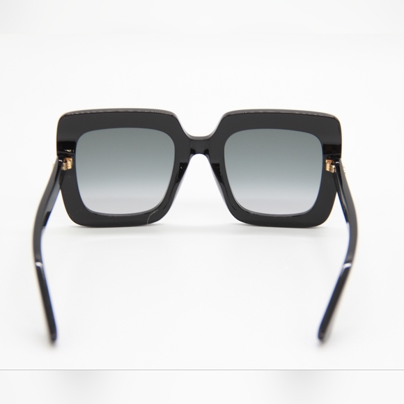 NEW GUCCI GG0328S 001 BLACK OVERSIZED SQUARE WOMEN SUNGLASSES - Picture 7 of 11